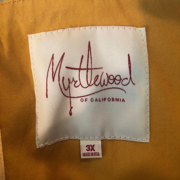 ModCloth Myrtlewood Yellow Polka Dot Dress Pinup - Picture 4 of 6